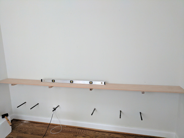 To Build A Hanging Shelf Built In Bookcase, How To Hang Heavy Shelves On Drywall